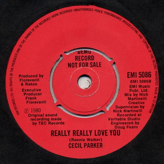 Cecil Parker : Really Really Love You (7", Single, Promo)