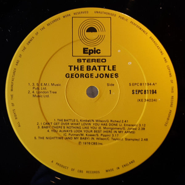 George Jones (2) : The Battle (LP, Album)