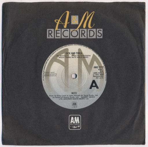 Nutz : Sick And Tired (7", Single)