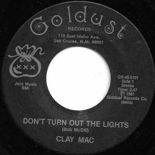 Clay Mac : Don't Turn Out The Lights (7", Single)