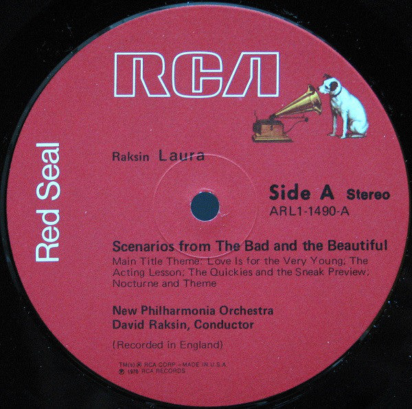 David Raksin, New Philharmonia Orchestra : David Raksin Conducts His Great Film Scores (LP)