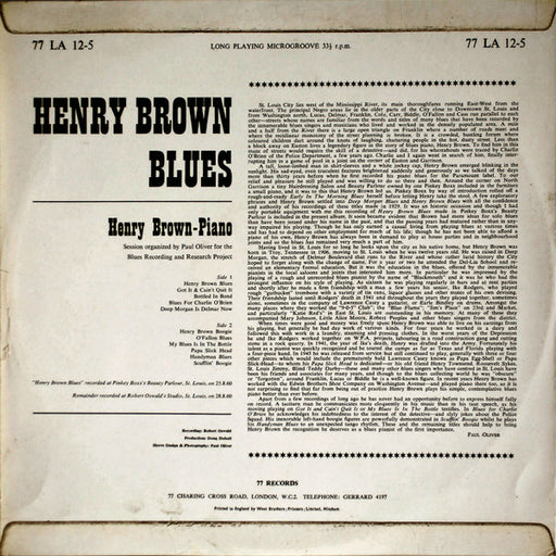 Henry Brown : Blues (LP)