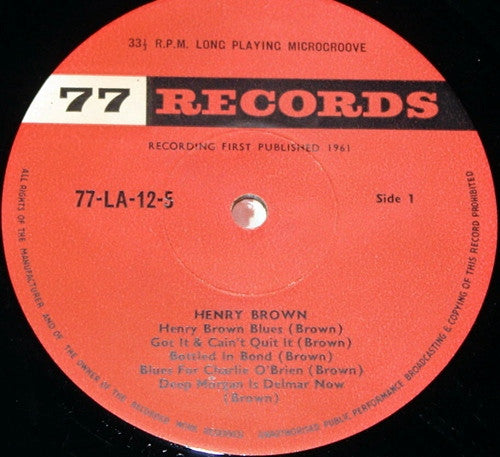 Henry Brown : Blues (LP)