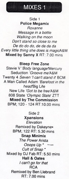 Various : October 90 - Mixes 1 (12", Comp, P/Mixed)