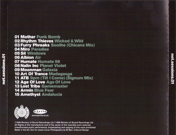 Various : net.sessions.01 (CD, Comp, Mixed)