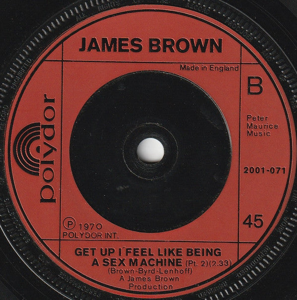 James Brown : Get Up I Feel Like Being A Sex Machine (7", Single, RE)