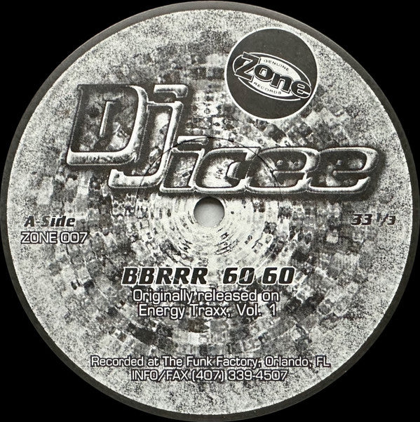 DJ Icee* : Bbrr Go Go / Emerald (12")