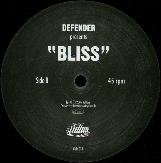 Defender (3) : Defender / Bliss (12")