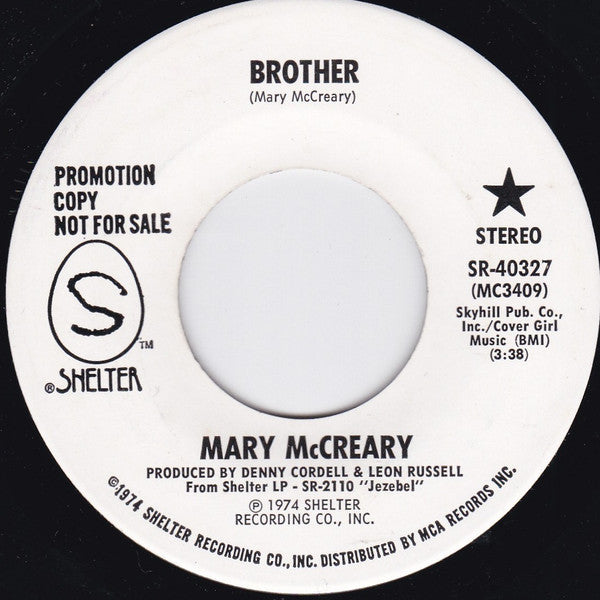 Mary McCreary : Brother (7", Promo)