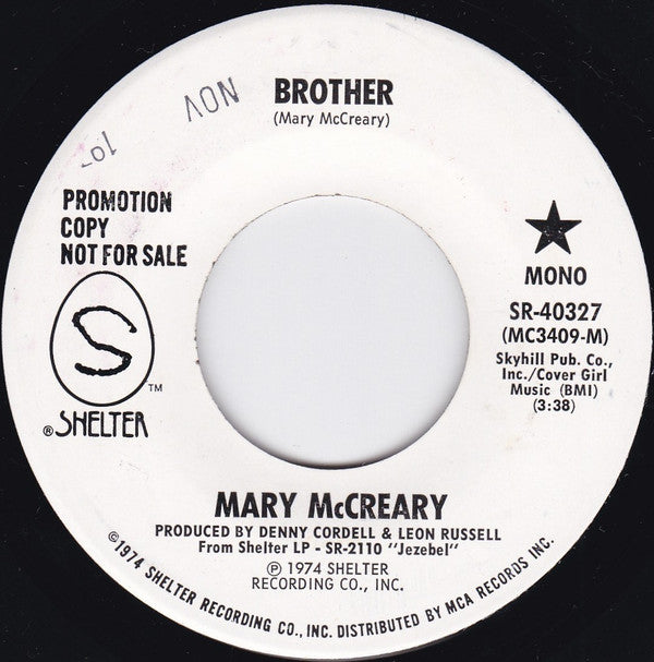 Mary McCreary : Brother (7", Promo)