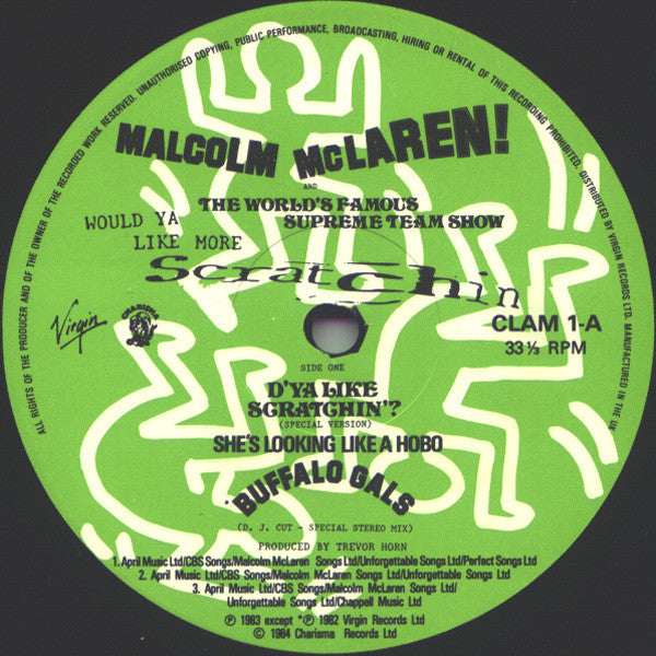 Malcolm McLaren & The World's Famous Supreme Team Show* : Would Ya Like More Scratchin (LP, Album, Mixed)