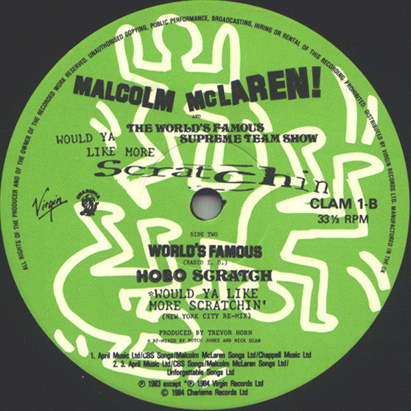 Malcolm McLaren & The World's Famous Supreme Team Show* : Would Ya Like More Scratchin (LP, Album, Mixed)