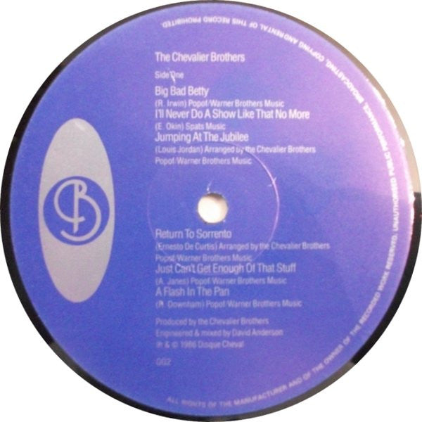 The Chevalier Brothers : The Chevalier Brothers (LP, Album)