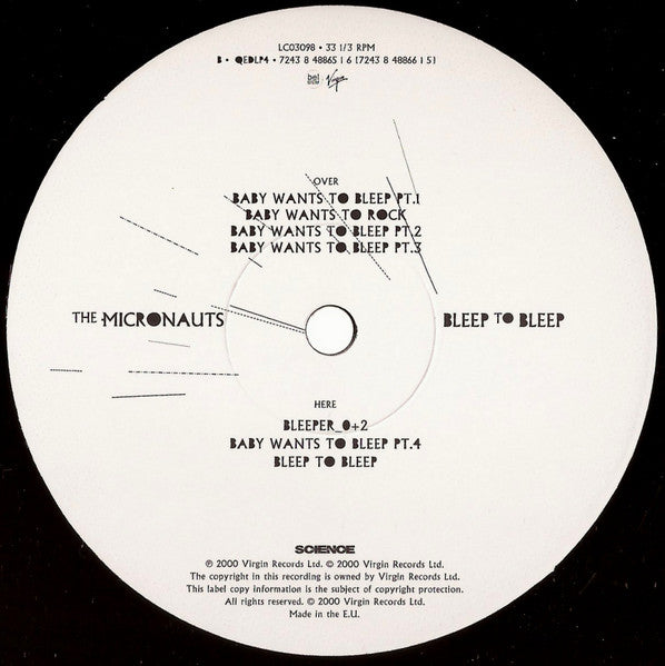 The Micronauts : Bleep To Bleep (2x12", MiniAlbum, P/Mixed)