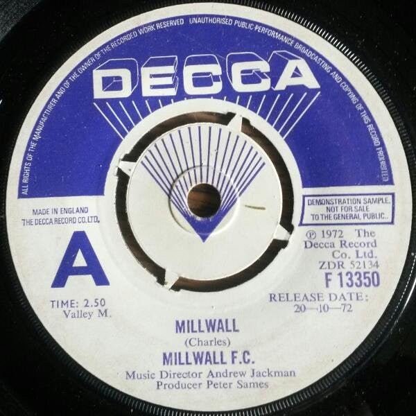Millwall F.C. : Millwall (7", Promo)