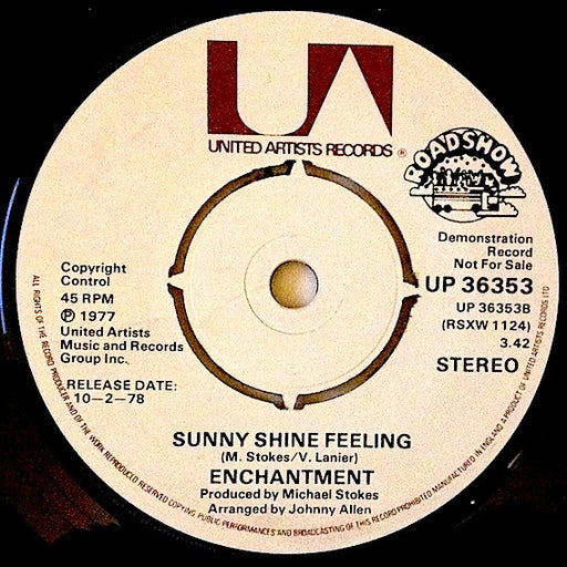 Enchantment : It's You That I Need / Sunny Shine Feeling  (7", Promo)