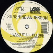 Sunshine Anderson : Heard It All Before (Dance Remixes) (12")
