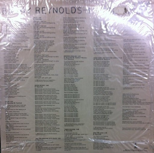 Barry Reynolds : I Scare Myself (LP, Album)