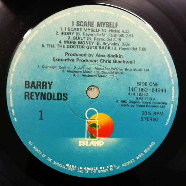 Barry Reynolds : I Scare Myself (LP, Album)