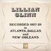 Lillian Glinn : Recorded 1927-29 In Atlanta, Dallas And New Orleans (LP, Comp, Mono)