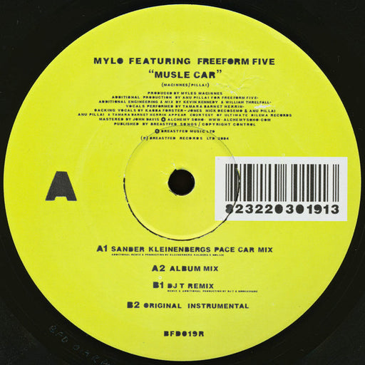 Mylo Featuring Freeform Five : Muscle Car (12", Single, 2/2)
