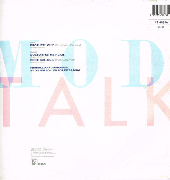Modern Talking : Brother Louie (Extended Version) (12")