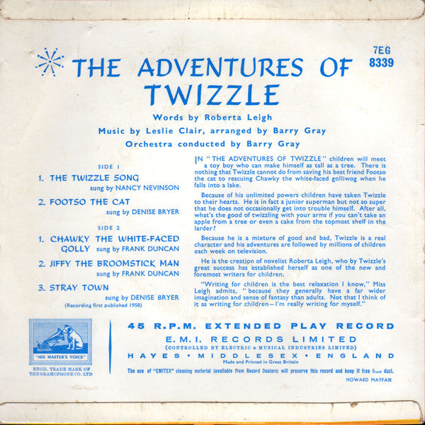 Various : The Adventures Of Twizzle (7", EP)