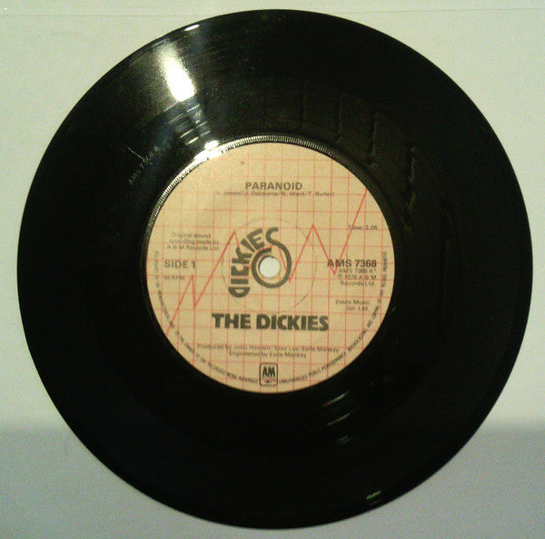 The Dickies : Paranoid / I'm OK, You're OK (7", Single, Com)