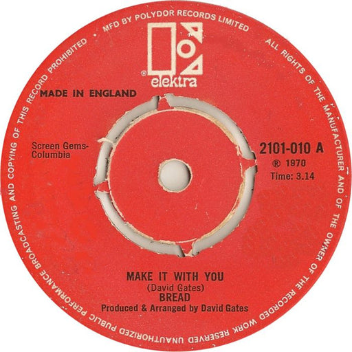 Bread : Make It With You (7", Single, 4 P)