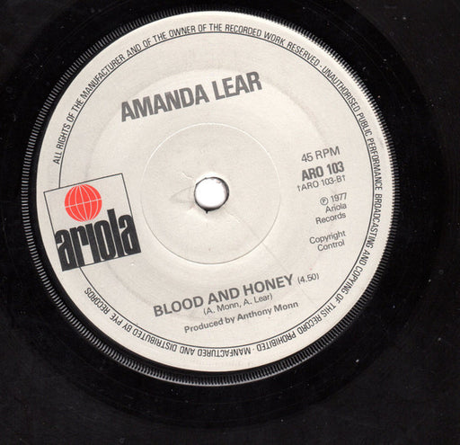 Amanda Lear : Blood And Honey (7", Single)