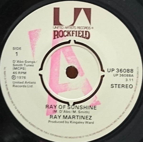 Ray Martinez (2) : Ray Of Sunshine (7", Single)
