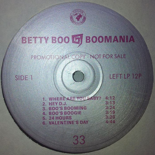 Betty Boo : Boomania (LP, Album, Promo)