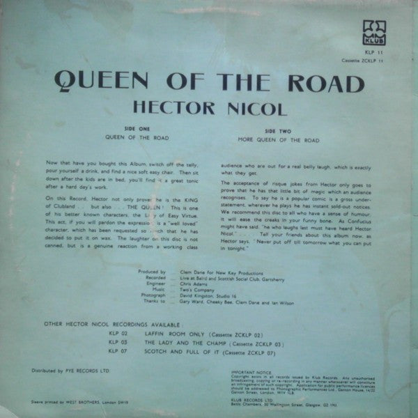 Hector Nicol : Queen Of The Road (LP)