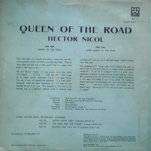 Hector Nicol : Queen Of The Road (LP)