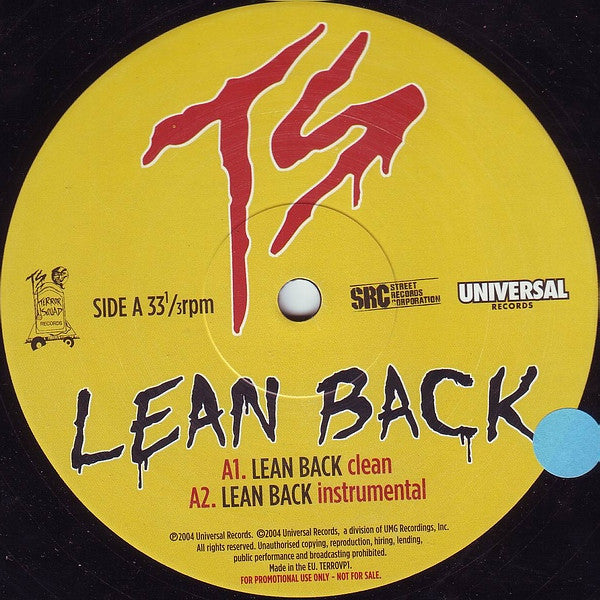 TS* Feat. Fat Joe Aka Joey Crack* & Remy* : Lean Back (12", Promo)