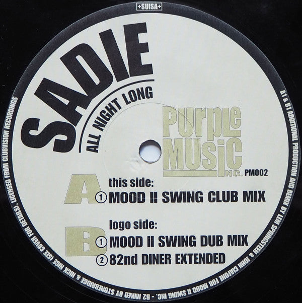 Sadie : All Night Long (12")