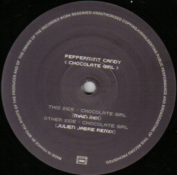 Pepperm!nt Candy* : Chocolate Girl (12")
