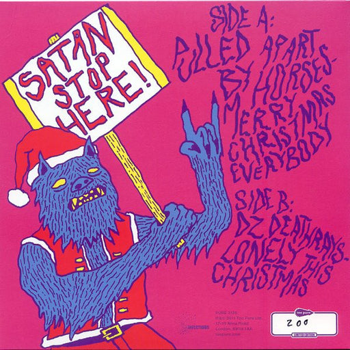 Pulled Apart By Horses / DZ Deathrays : Merry Christmas Everybody / Lonely This Christmas (7", Single, Ltd, Num, Pin)