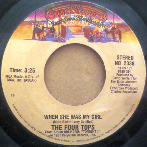 The Four Tops* : When She Was My Girl (7", Single, Styrene, 19 )