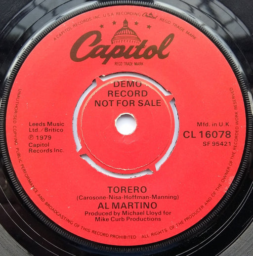 Al Martino : Now That I Found You (7", Promo)