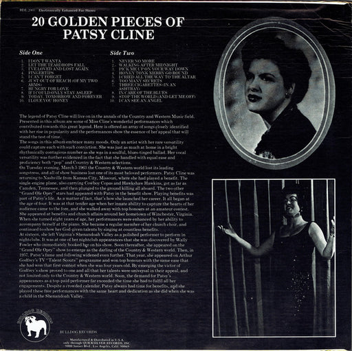 Patsy Cline : 20 Golden Pieces Of Patsy Cline (LP, Comp, M/Print, RM)