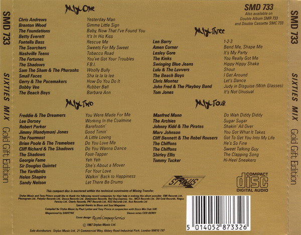 Various : Sixties Mix (CD, Comp, Mixed)