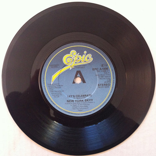New York Skyy* : Let's Celebrate (7", Single, Promo)