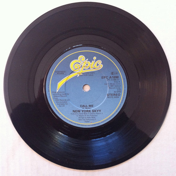 New York Skyy* : Let's Celebrate (7", Single, Promo)