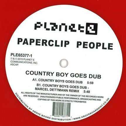 Paperclip People : Country Boy Goes Dub (12", Ltd, Red)