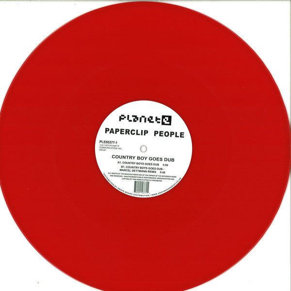Paperclip People : Country Boy Goes Dub (12", Ltd, Red)