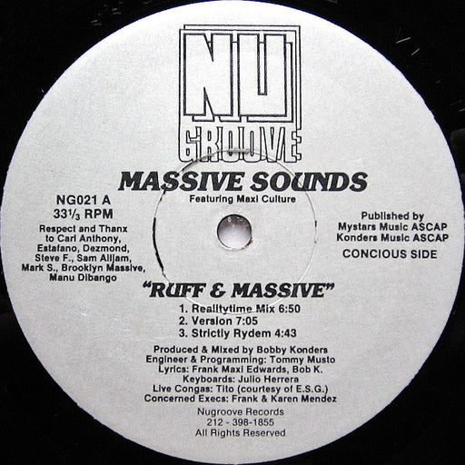 Massive Sounds : Ruff & Massive (12")