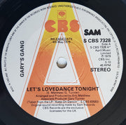 Gary's Gang : Let's Lovedance Tonight (7", Single, Promo)