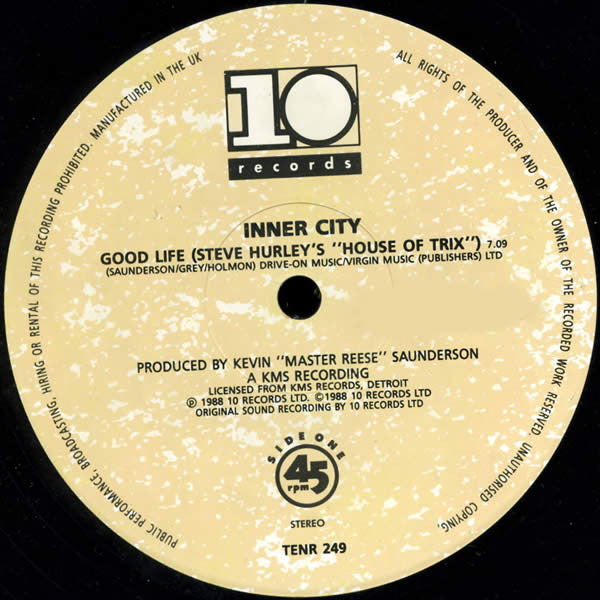 Inner City : Good Life (Chicago Mixes) (12", Single)