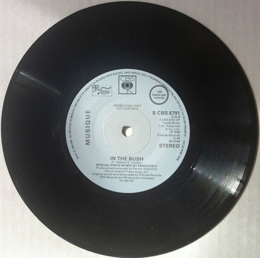 Musique : In The Bush (7", Single, Promo)